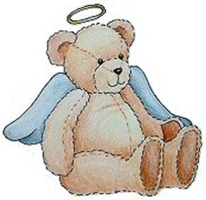 an angel bear with wings